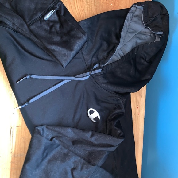 Champion Sweaters - Black Champion Hoodie size L